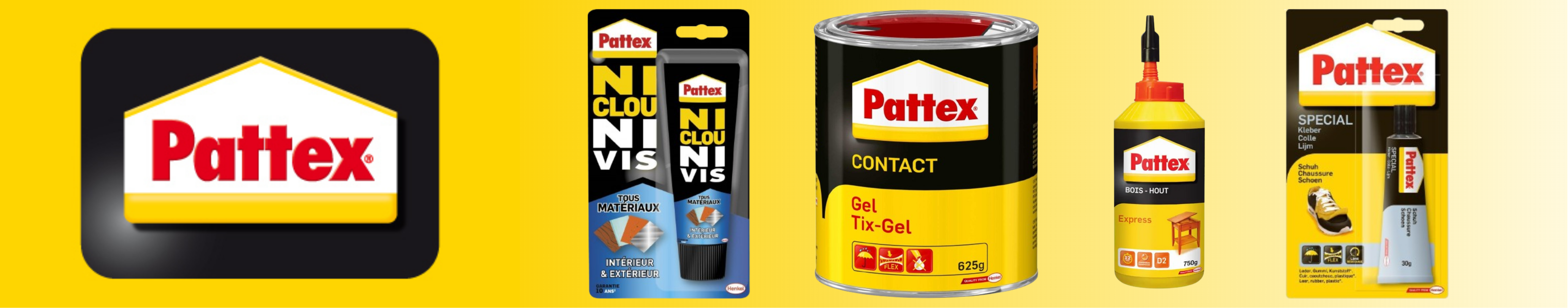 Bannière logo Colle Pattex Cdecomania